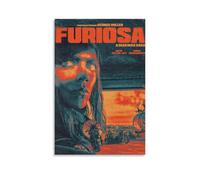 HUWYREWQRH Furiosa Poster del film A Mad Max Saga, decorazione artistica da parete su tela, stile vintage, decorazione artistica da parete per soggiorno, camera da letto, 50 x 75 cm, senza cornice