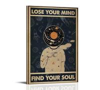 HUWYREWQRH Lose Your Mind - Poster estetici da parete, decorazione artistica da parete, stile vintage, poster decorativo per soggiorno, camera da letto, 20 x 30 cm, stile cornice