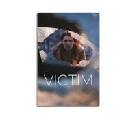 HUWYREWQRH Poster con vittima, decorazione artistica da parete su tela, stile vintage, per soggiorno, camera da letto, 50 x 75 cm, senza cornice