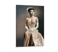 HUWYREWQRH Poster di Ava Gardner di The Great Sinner - Poster estetico da parete, decorazione artistica da parete vintage, su tela, poster decorativo per soggiorno e camera da letto, 50 x 75 cm, con