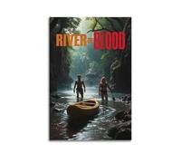 HUWYREWQRH River of Blood - Poster estetico da parete, decorazione artistica da parete vintage, su tela, poster decorativo per soggiorno, camera da letto, 30 x 45 cm, senza cornice