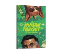 HUWYREWQRH The Human Target - Poster decorativo da parete in stile vintage, per soggiorno, camera da letto, 50 x 75 cm, con cornice
