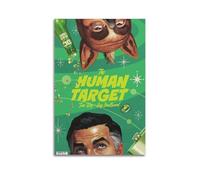HUWYREWQRH The Human Target - Poster decorativo da parete in stile vintage, per soggiorno, camera da letto, 40 x 60 cm, senza cornice