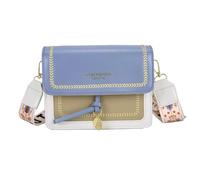 Huwzder Tracolla per chitarra Borse a tracolla a blocchi di colore per le donne Borse di design carine Borsa a tracolla in pelle Borsa a tracolla alla moda, Blu