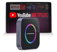 HUXGO® Adattatore Android Auto Carplay wireless AI Smart Box 3 in 1 | Android 13 integrato con YouTube Netflix Intelligent AI Voice Dongle | Upgrader per auto 8 GB / 128 GB