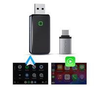 HUXGO® CarPlay & Android Auto Adattatore wireless 2 in 1 | Mini adattatore wireless CarPlay compatibile con dispositivi Apple e Android, per auto dal 2015 in poi