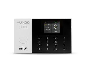 HUXGO® Centrale di allarme wireless HXA005 4G con modulo WiFi e GSM 4G LTE | Controllo tramite Tuya Smart App, SMS e chiamate, funzione di emergenza SOS