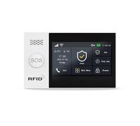 HUXGO® Centrale di allarme wireless HXA007 4G con modulo WiFi e GSM 4G LTE | Controllo tramite Tuya Smart App, SMS e chiamate, funzione di emergenza SOS