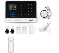 HUXGO, HXA003 Kit di allarme wireless WiFi + GSM 4G con 1 sensore di movimento, per casa, ufficio, appartamento, garage, applicazione TUYA Smart, controllo del telefono, SMS, lingua italiana