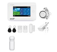 HUXGO, HXA006, sistema di allarme wireless WiFi + GSM con sensore di movimento, allarme per ufficio, casa, appartamento, garage, controllo del telefono, SMS, applicazione TUYA Smart, lingua italiana