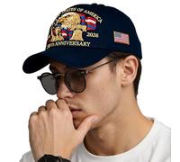 Huxibai Cappello 4 Luglio | Cappello Commemorativo 250° Regolabile | di Abbigliamento da Collezione per Eventi Sportivi e Parade Uomini e Donne