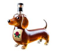 Huxibai Decanter Per Alcol | Bottiglia Di Liquore In A Forma Di Cane - Dispenser Di Vino E Decanter Divertente Per Sala Da Pranzo Bar Ristorante Collezionista