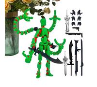 Huxibai Figurine Stampata in 3D - Giocattoli Figure Snodabili Per Bambini | Modello Multigiunture Ornamento Per Giocatori Ragazzi Adulti Collezionisti