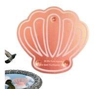 Huxibai Pila per uccelli in rame per esterni - Disco di pulizia per bagni di uccelli in rame, resistente alle intemperie con supporto per balcone terrazza giardino esterno