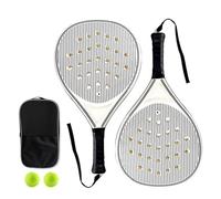 Huxibai Racchetta da Tennis - Racchetta da Paddle,Racchette con Buchi Aerodinamici Ottimizzati per Principianti Ragazzi Bambini Adulti Outdoor e Viaggio