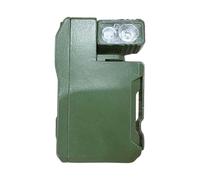 Huxibai Torcia portatile - Torcia a LED piatta per esterni, torcia portatile magnetica, multifunzione, per campeggio, sopravvivenza, emergenza, escursionismo, avventura