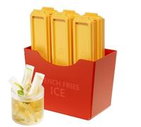 Huxibai Vassoio per ghiaccio | Cubino Creativo di Patatine Fritte, Riutilizzabile Congelamento Facile Estrazione Con Scatola Magnetica 6 Pezzi Per Cocktail Cibo Bustine Bottiglie Acqua Cuocere Zuppa