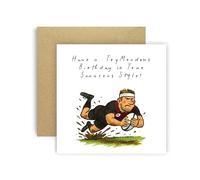 Huxters Biglietto di compleanno Saracens Rugby per donne, bambini, fan dei Saraceni, compleanno trimendo, figlio, nipote, sorella, nipote, zia, mamma, papà (Saracens)