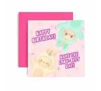 Huxters Divertente biglietto di compleanno per le sue amiche, per sorelle, Duaghter, nipote, fidanzata, La Monster design (La Best)