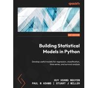 Huy Hoang Nguyen Paul N Adams Stuart Building Statistical Models i (Tascabile)