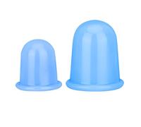 Huybaa 2 Pcs Coppetta Anticellulite Silicone, Coppette Massaggio Cupping, Cup Coppetta Anticellulite, Coppettazione Massaggio Cupping Anti Cellulite per Glutei, collo, Ventose Anticellulite