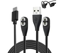 Huybaa 2 Pezzi Caricatore Magnetico per OpenRun/OpenRun Pro/Mini, Cavo di Ricarica di Ricambio per Cuffie(USB A + TYPE C)