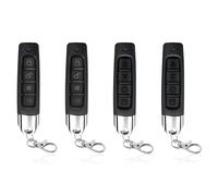 Huybaa 4 Pezzi Telecomando Universale Garage 433MHz/433,92MHz, Clonatore e Duplicatore Telecomando a 4 Tasti, Portata Fino a 50m, Sostituzione per Cancelli, Porte Garage e Serrande con Codice Fisso