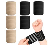 Huybaa 6 Pezzi Fascia da Polso, Tutore Polso, Regolabile Polsiera, Polsiera Ortopedica, Chiusura In Polsiera Ortopedica Per Lo Sport, Il Fitness