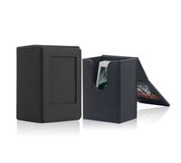 Huybaa Custodia in Pelle per Foto 2x3, Scatola Portafoto Compatibile con Fujifilm Instax Mini 12/11/EVO, Polaroid Pellicole e Fotocamera Istantanea - Nero
