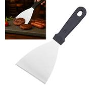 Huybaa Spatola Triangolare Professionale per Pizza e Cucina, Raschietto per Impasti in Acciaio Inox, 24.5 x 9.8 cm