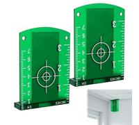 Huybaa Target Laser, Targetboard Laser Magnetico con Riflettori, Target per Livelle Laser, per l'allineamento del Livello della Linea Laser