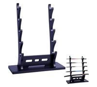 huyear Espositore per spada a 5 livelli, supporto per Katana nera, supporto per spada samurai, supporto da scrivania, in legno, per spada Katana, Tanto, Rapier Genji, da appendere