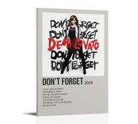 HUYEHEHERRY Demi Lovato - Poster decorativo da parete con album "Don't Forget", decorazione artistica da parete in stile vintage, per soggiorno, 40 x 60 cm, con cornice