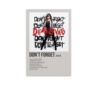 HUYEHEHERRY Demi Lovato - Poster decorativo da parete con album "Don't Forget", decorazione artistica da parete in stile vintage, per soggiorno, 20 x 30 cm, senza cornice