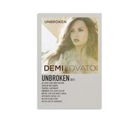 HUYEHEHERRY Demi Lovato - Poster decorativo da parete con album Unbroken Unbroken su tela, design estetico vintage, per soggiorno, 20 x 30 cm, senza cornice