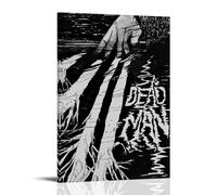 HUYEHEHERRY Poster artistico da parete con immagine di Dead Man, decorazione artistica da parete in stile vintage, per soggiorno, 50 x 75 cm, con cornice