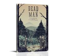 HUYEHEHERRY Poster artistico da parete con immagine di Dead Man, decorazione artistica da parete su tela, stile vintage, per soggiorno, 20 x 30 cm, con cornice