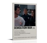 HUYEHEHERRY Poster da parete con immagine di Demolition Man, stampa artistica da parete in stile vintage, design estetico, per soggiorno, 30 x 45 cm, con cornice