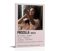 HUYEHEHERRY Priscilla - Poster artistico da parete su tela, design estetico vintage, decorazione per soggiorno, 30 x 45 cm, con cornice