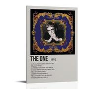 HUYEHEHERRY The One by Elton John, poster artistico da parete su tela, design estetico vintage, poster decorativo per soggiorno, 20 x 30 cm, con cornice