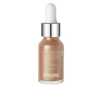 HUYGENS L'elisir Perfettore Illuminatore, Siero Cura Illuminatore, Finitura Luminosa, Madreperla Dorata e Argenta, Tonalità Universale, Tutte le Garofani, Viso e Scollatura, Bio, 99,5% Naturale