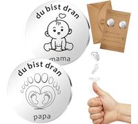 HUYIWEI Moneta decisionale Mamma Papà divertente da prendere decisioni Angelo custode Moneta decisionale gettare una moneta per prendere una decisione - Regalo per nascita baby shower