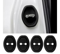 HUYIYUAN 4 Pezzi Protezione per Serratura Portiera Auto per Audi Q8 e-Tron Sportback GE I 2020-2024, 9.5-7cm Accessori Auto Silicone Protection Latch Covers (Nero)