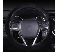 HUYIYUAN Coprivolante per NIS-San Qashqai J10 J11 J12 2009-2021, Diametro 38 cm coprivolante per Auto in Peluche Nero Guidare in Inverno Non sarà Troppo Freddo,Black