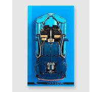 HUYL Cornice per Lego Technic Bugatti Chiron auto da corsa 42083, compatibile con Lego Bugatti, idee regalo per supporto da parete per auto Lego Car Wall Mount Wallboard frame