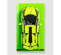HUYL Cornice per Lego Technic Lamborghini Sián FKP 37 auto da corsa 42115, compatibile con Lego Lamborghini, idee regalo per supporto da parete per auto Lego Car Wall Mount Wallboard frame