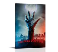 HUYREWHUYUU Poster del film The Dead Don't Die, vintage, decorazione artistica da parete estetica da parete su tela per soggiorno e camera da letto (30 x 45 cm) con cornice