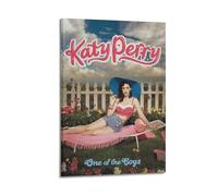 HUYREWHUYUU Poster di Katy Perry con album "One of the Boys", poster vintage, decorazione artistica da parete, decorazione artistica da parete per soggiorno, camera da letto, 20 x 30 cm, con cornice