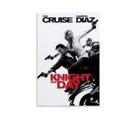 HUYREWHUYUU Poster "Knight And Day" in stile vintage, decorazione artistica da parete su tela, per soggiorno, camera da letto, 20 x 30 cm, senza cornice
