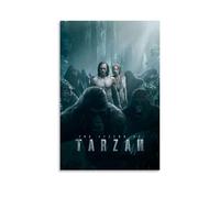 HUYREWHUYUU Poster vintage The Legend of Tarzan, decorazione artistica da parete estetica da parete per soggiorno, camera da letto, 30 x 45 cm, senza cornice